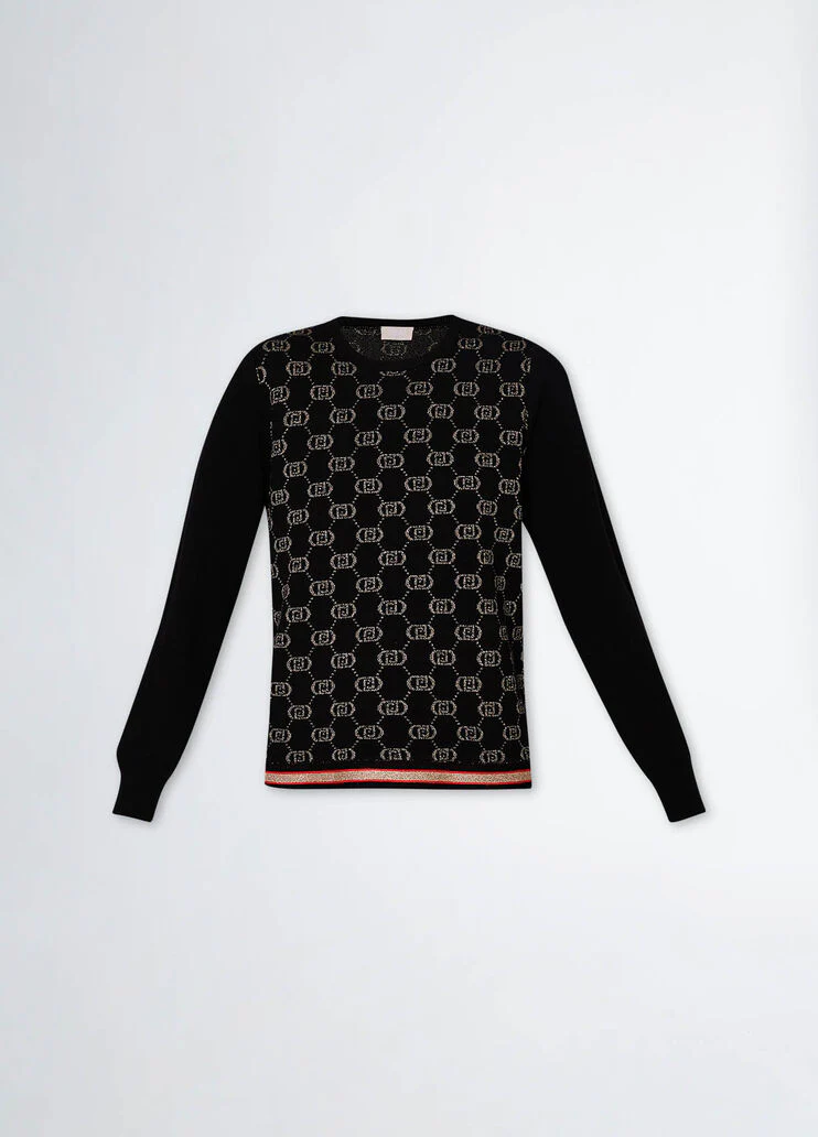 Sweater with monogram logo
