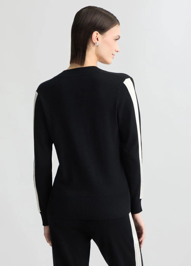 Cotton and wool sweater