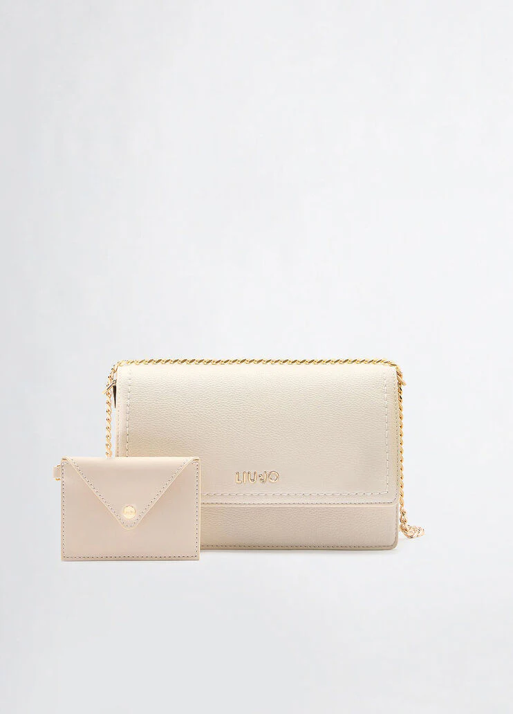 Crossbody bag with clutch bag