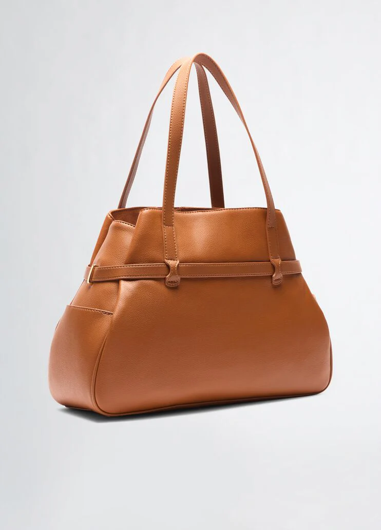 Brown tote bag