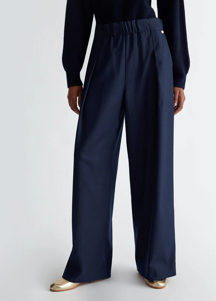 Pinstripe trousers