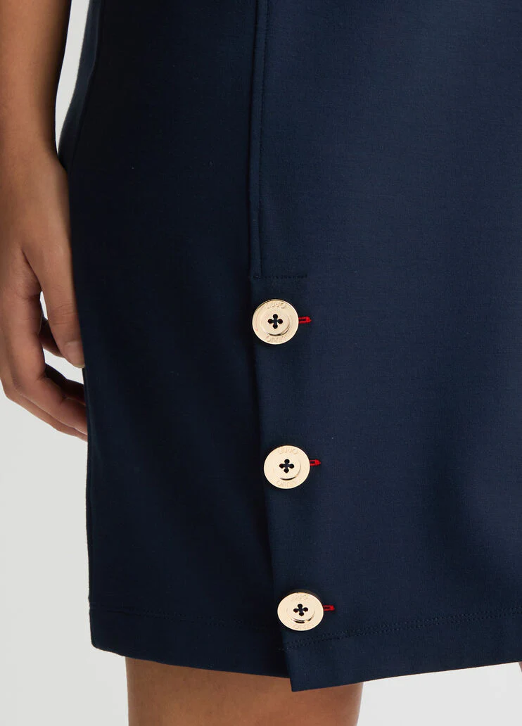 Short dress with buttons