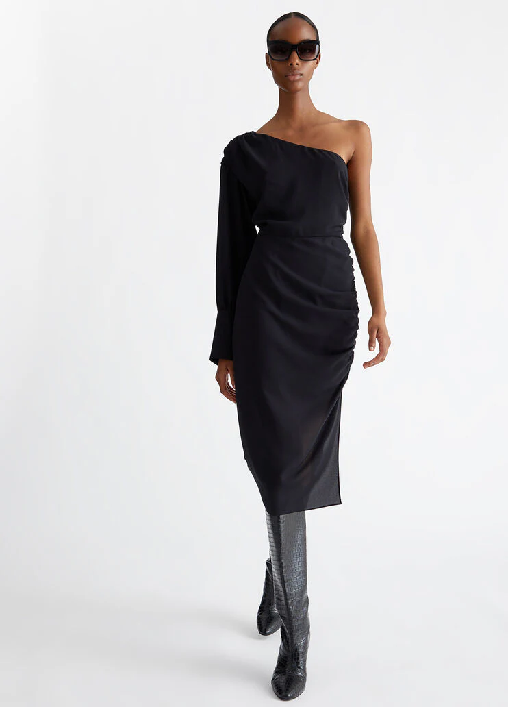 Smart one-shoulder dress