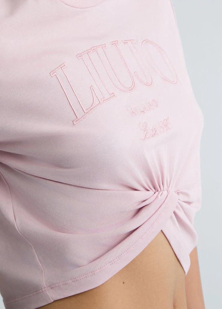 Cotton T-shirt with logo