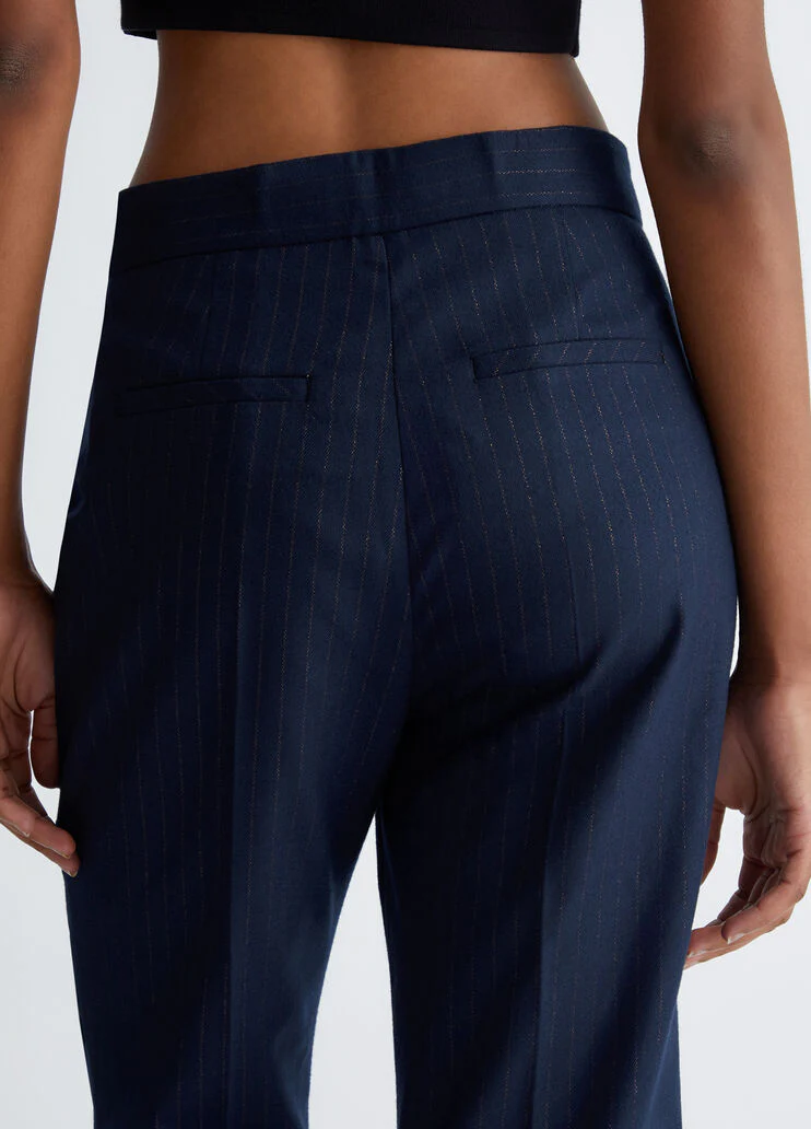 Pinstripe flannel trousers