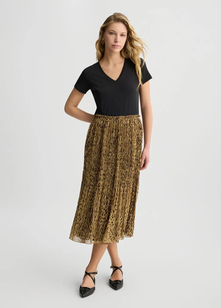 Dress with animal print