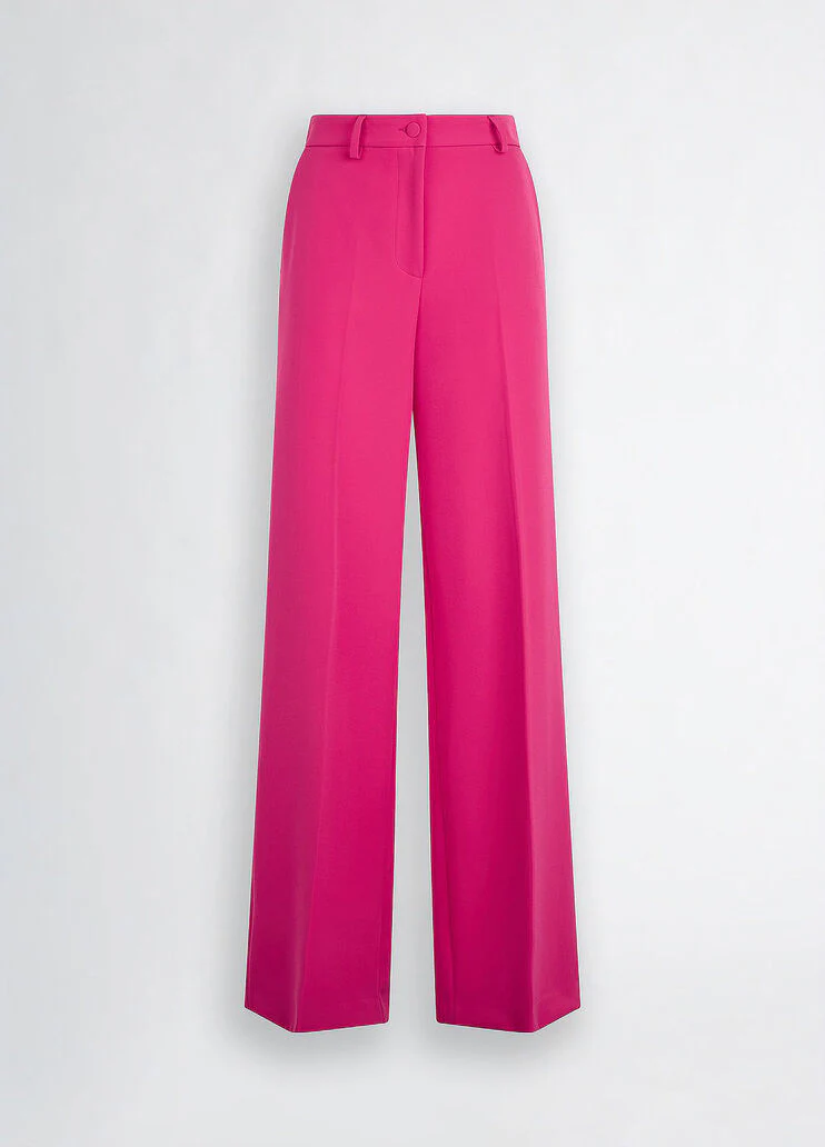 Red palazzo trousers