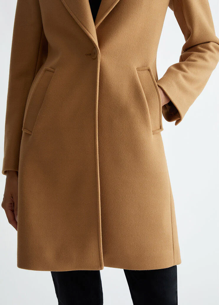Wool blend coat