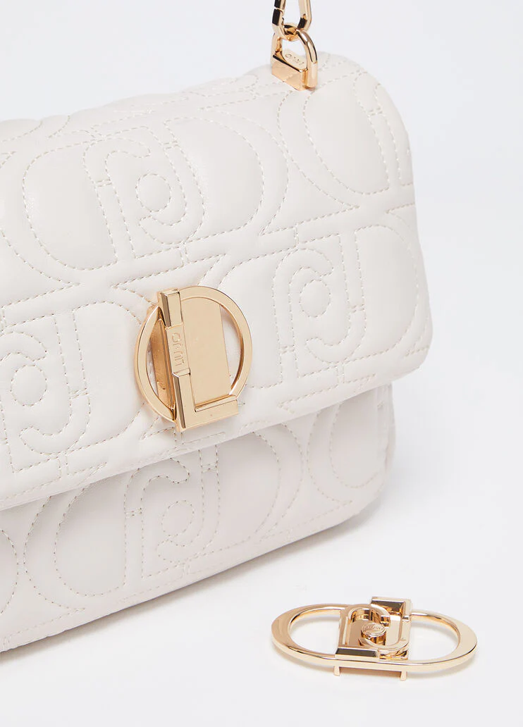 Quilted crossbody bag with logo