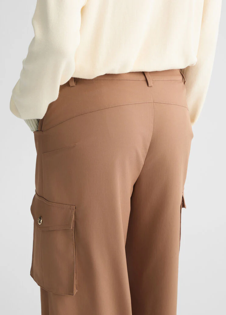 Beige cargo trousers