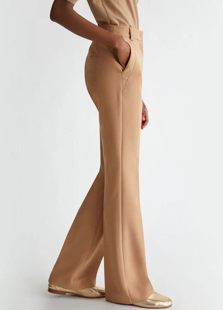 Flare stretch trousers