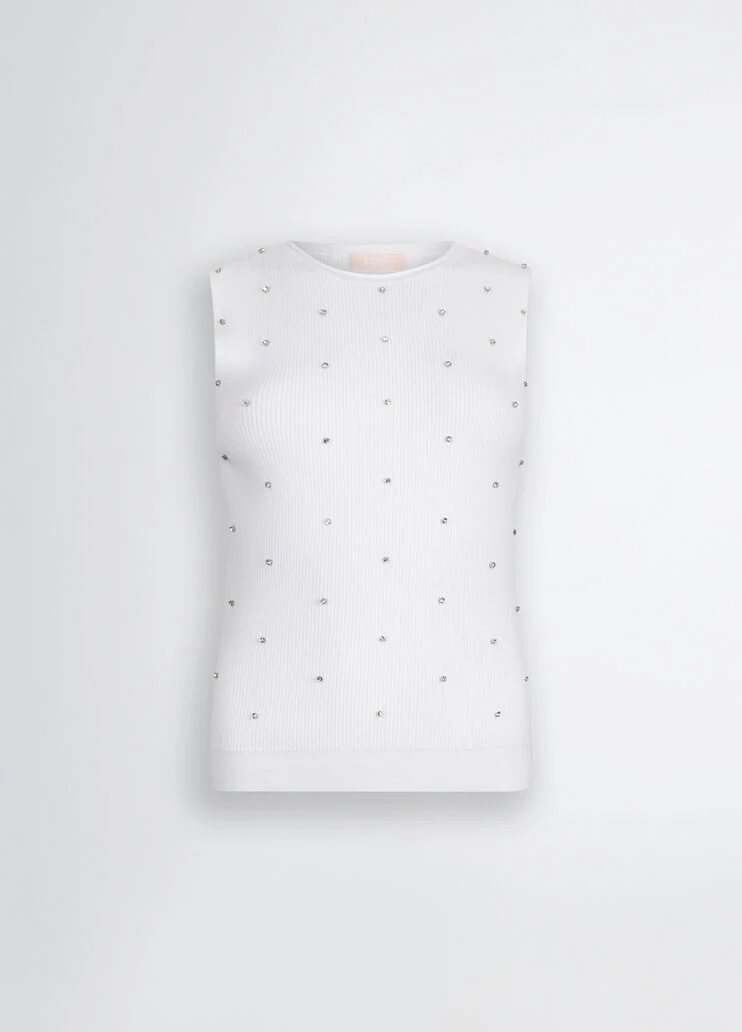 White top with studs
