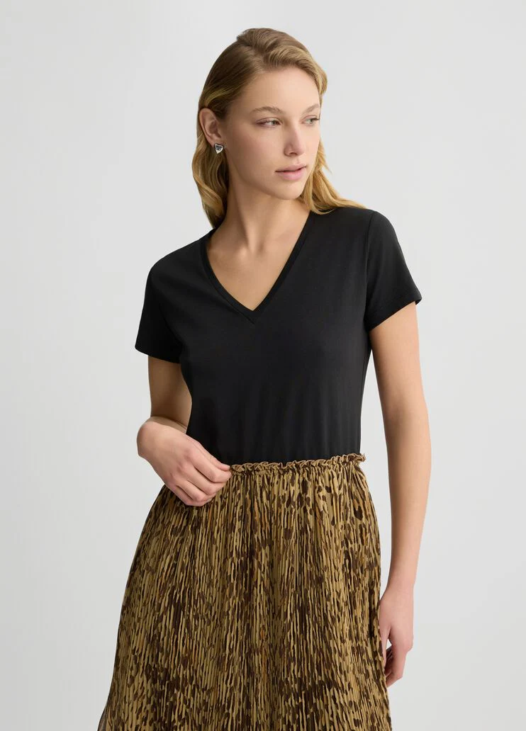 Dress with animal print