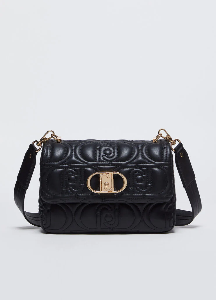 Quilted crossbody bag with logo