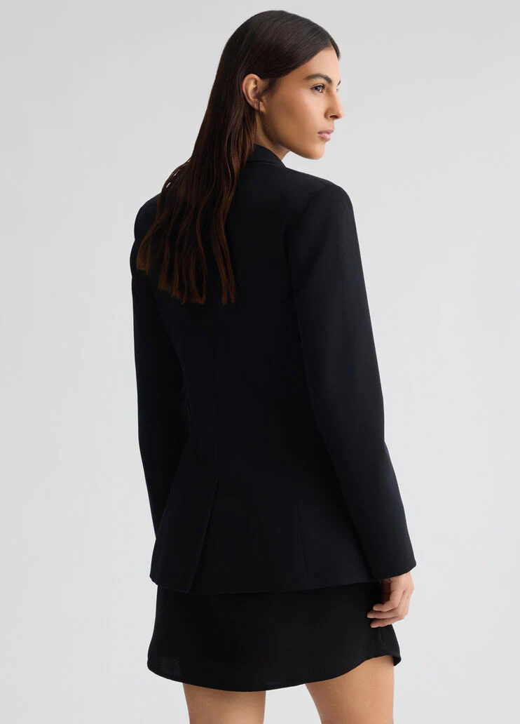 Black blazer with rhinestones