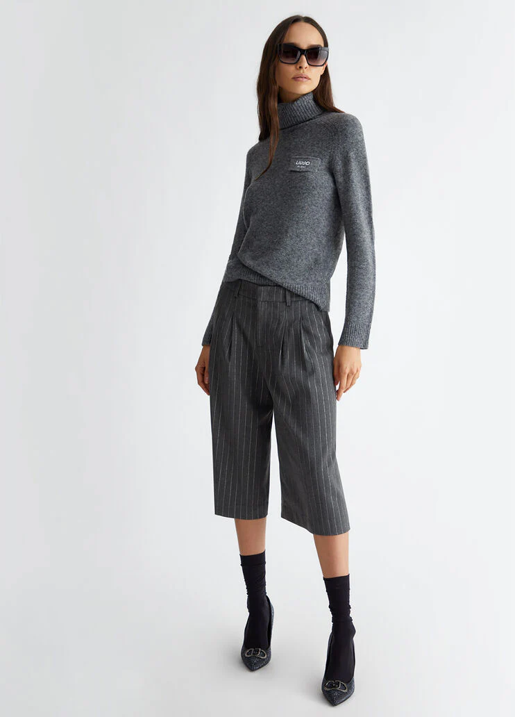 Pinstripe culottes