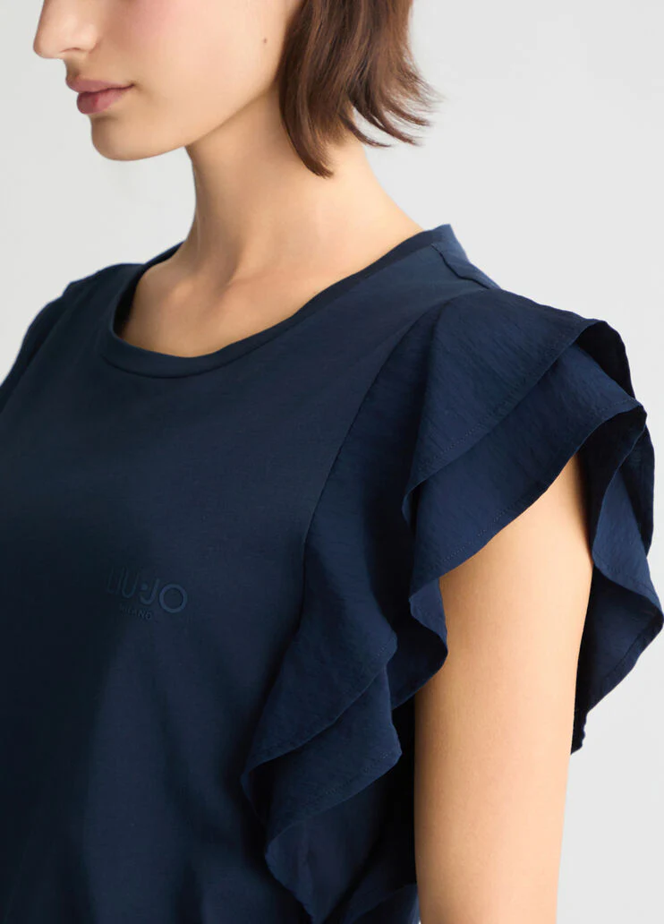 T-shirt with ruching