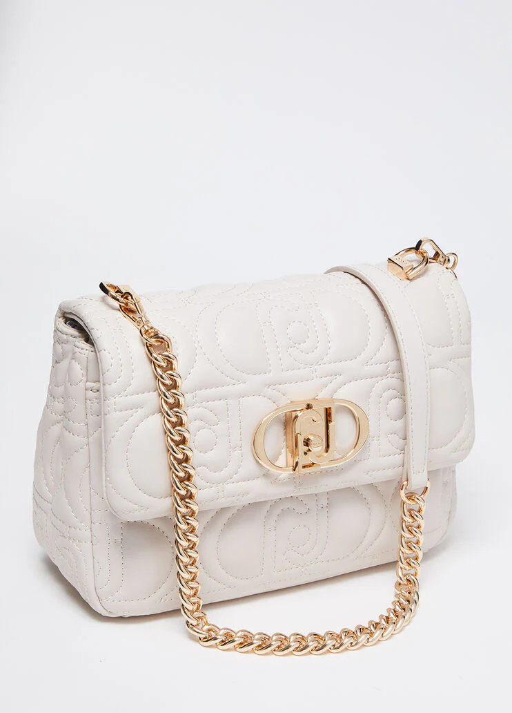 Quilted crossbody bag with logo