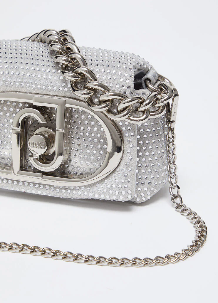 Mini LaPuffy bag with rhinestones