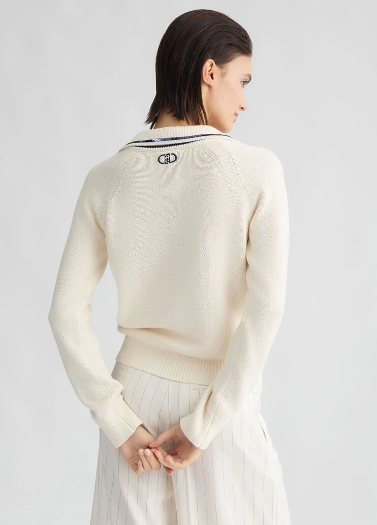 White pure cotton jumper