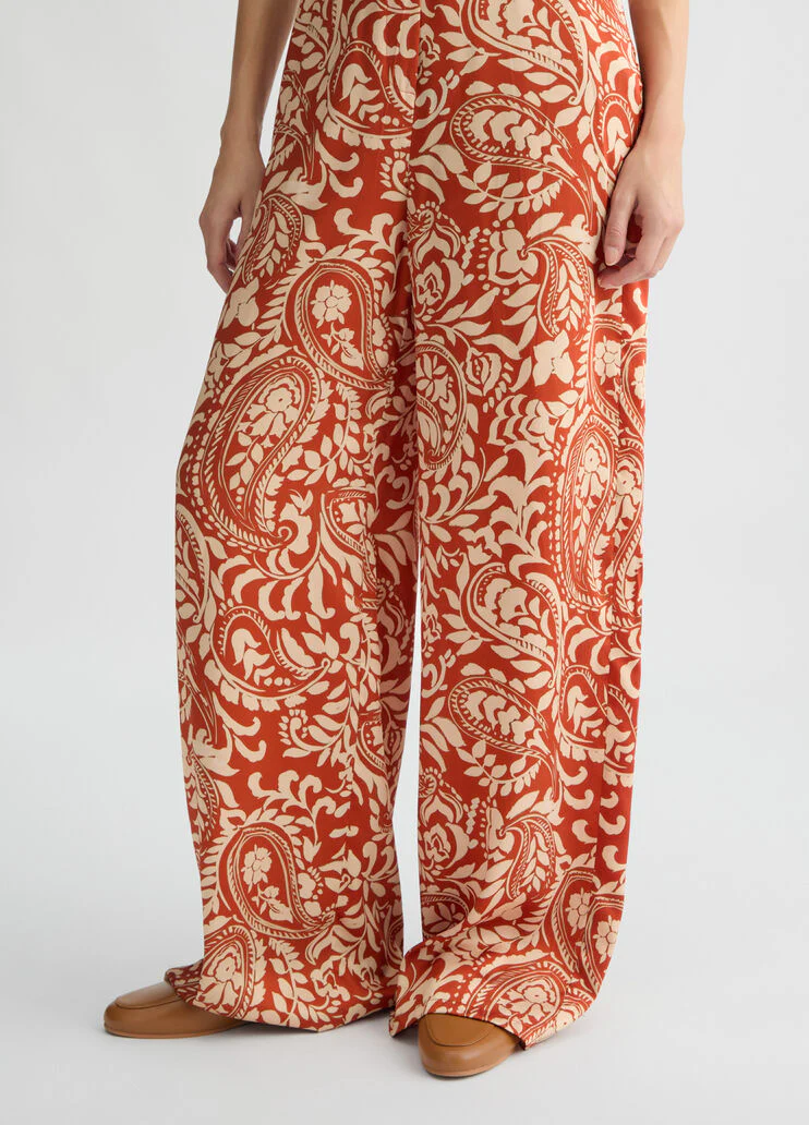 Printed twill jumpsuit