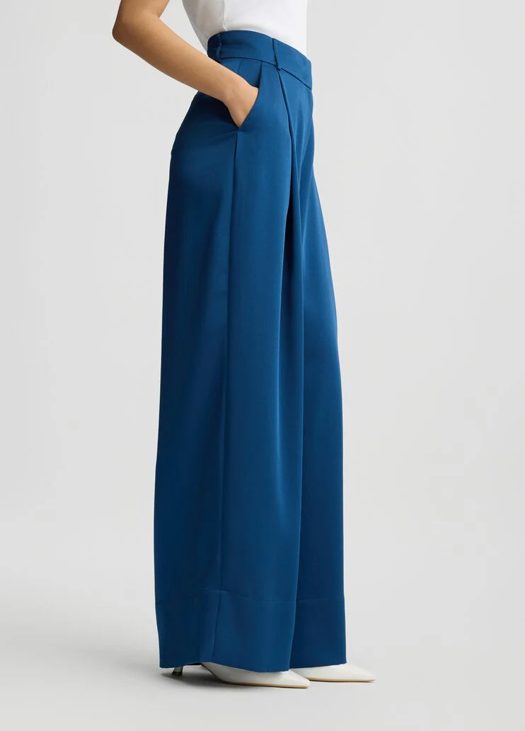 Blue palazzo trousers