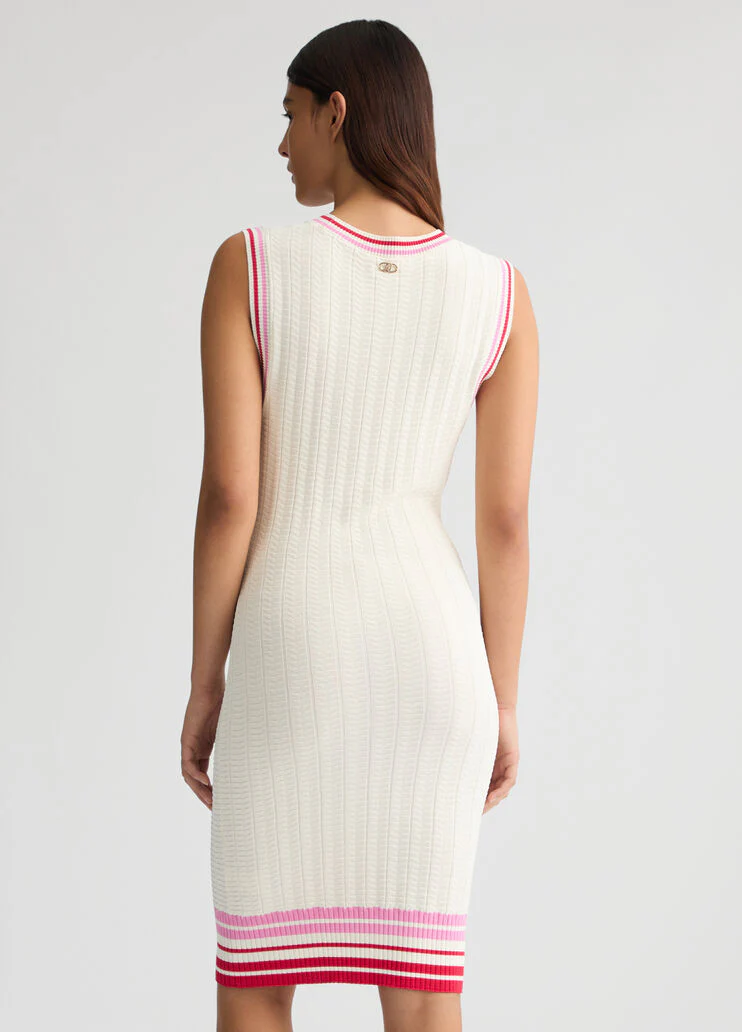 White knit dress