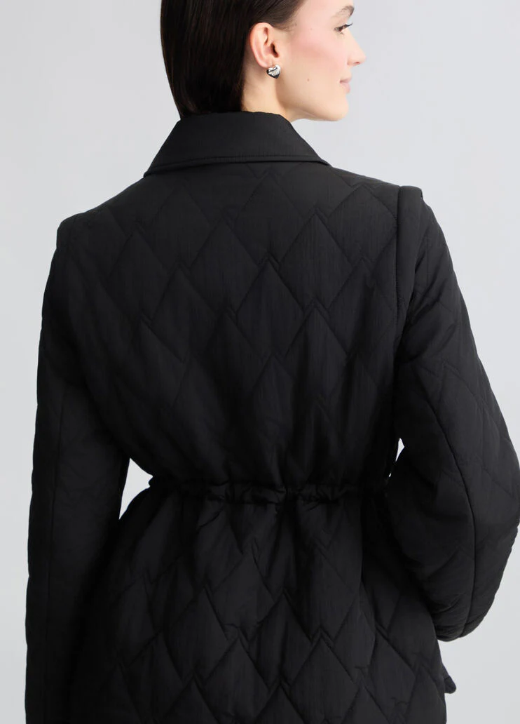 Quilted nylon coat