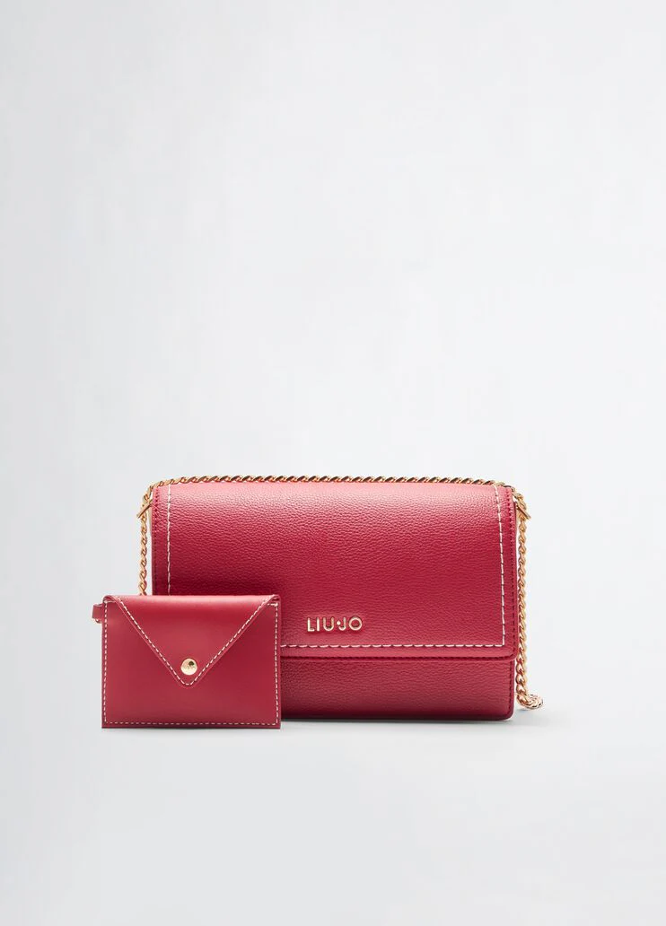 Crossbody bag with clutch bag