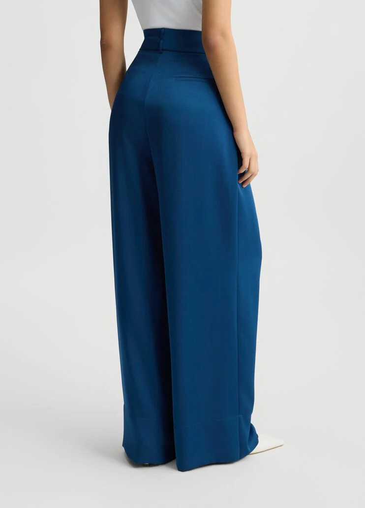 Blue palazzo trousers