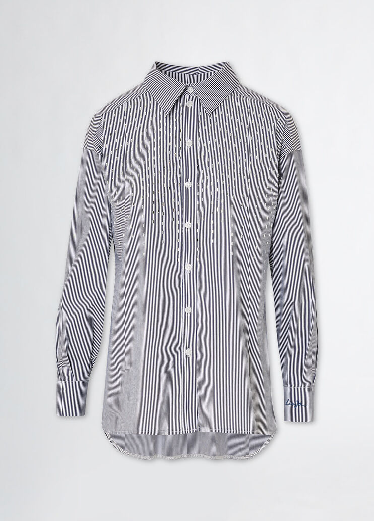 Shirt with appliqués