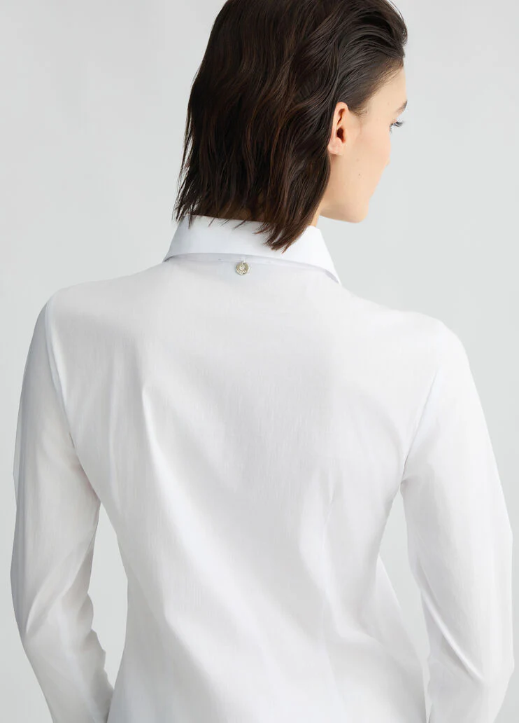 White shirt with buttons