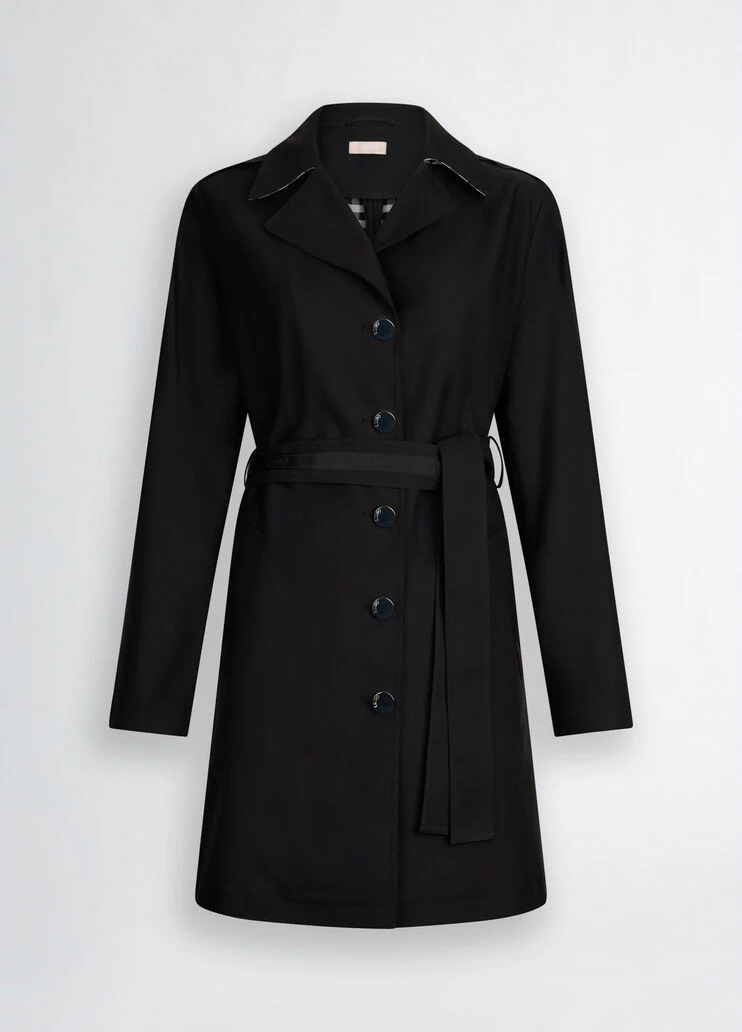 Trench coat with belt