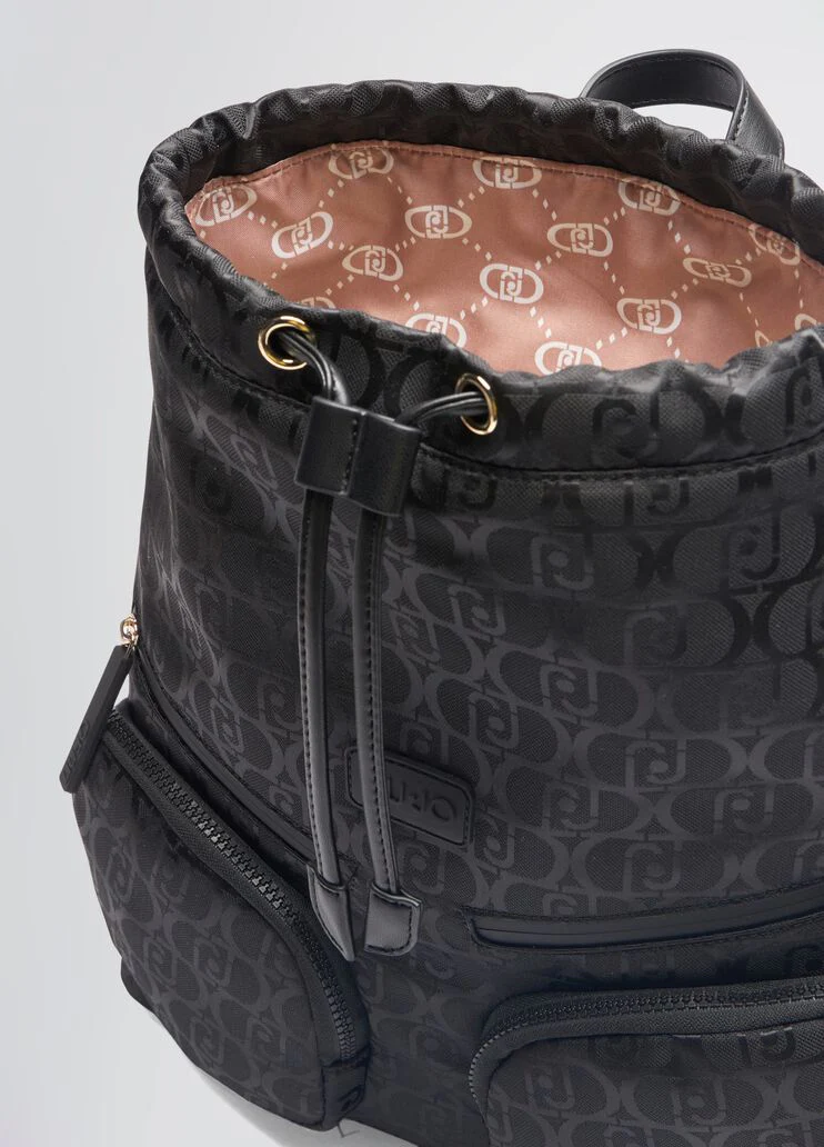 Nylon jacquard backpack