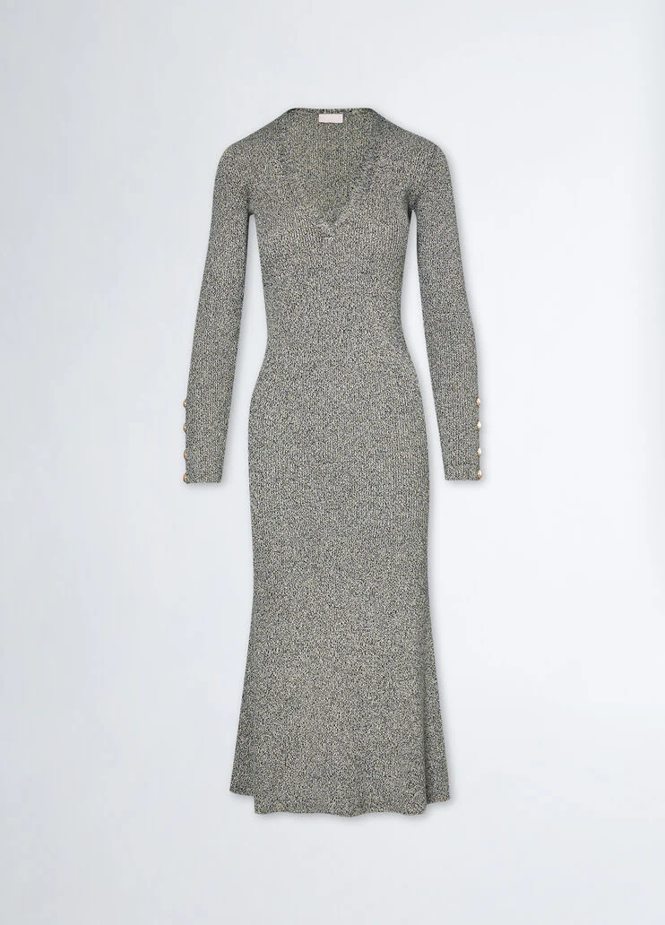 Lurex knit dress