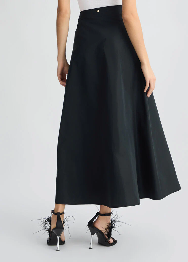 Black taffeta skirt