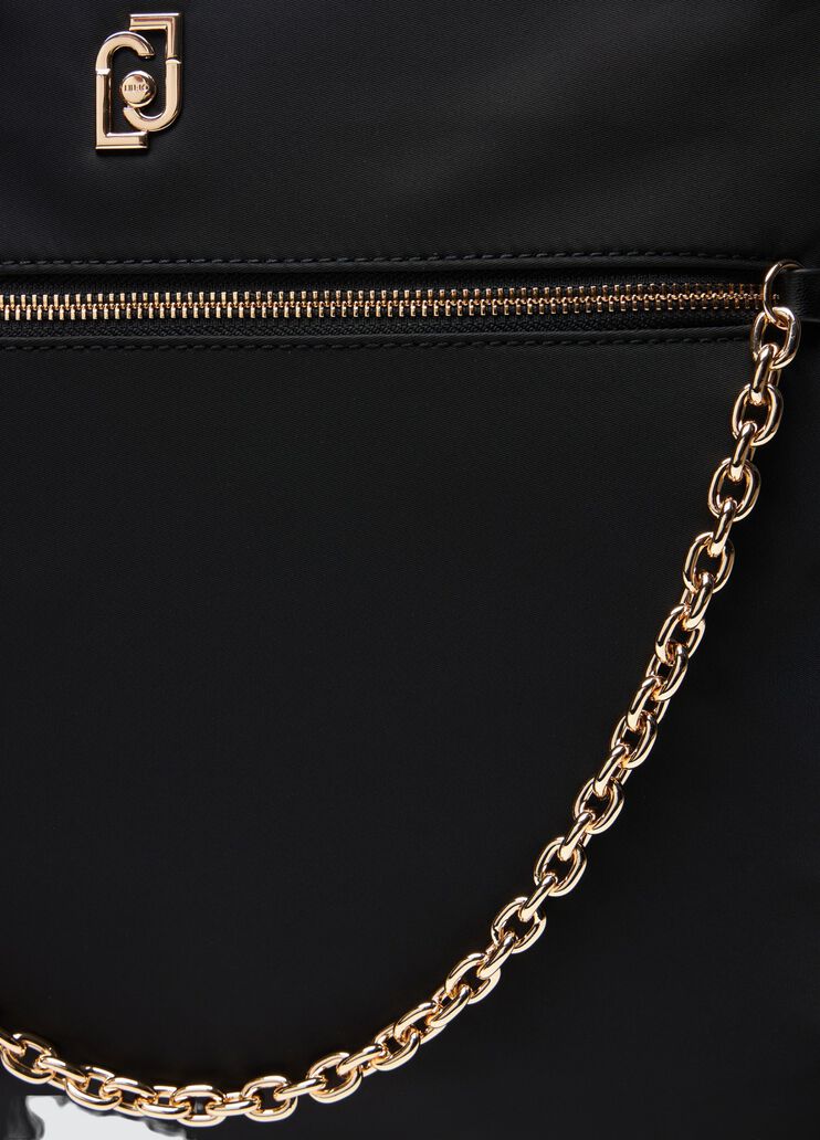 Nylon shopping bag with chain