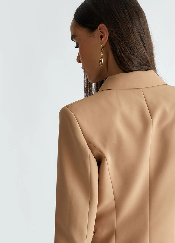 Single-breasted stretch blazer