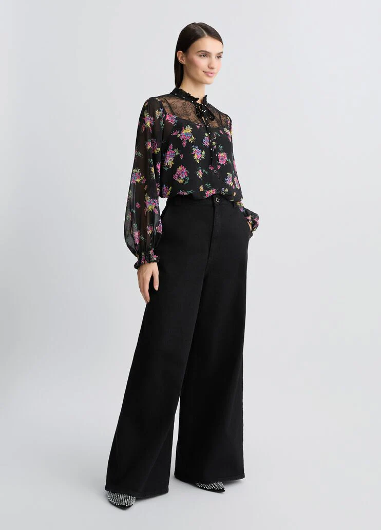 Floral georgette shirt