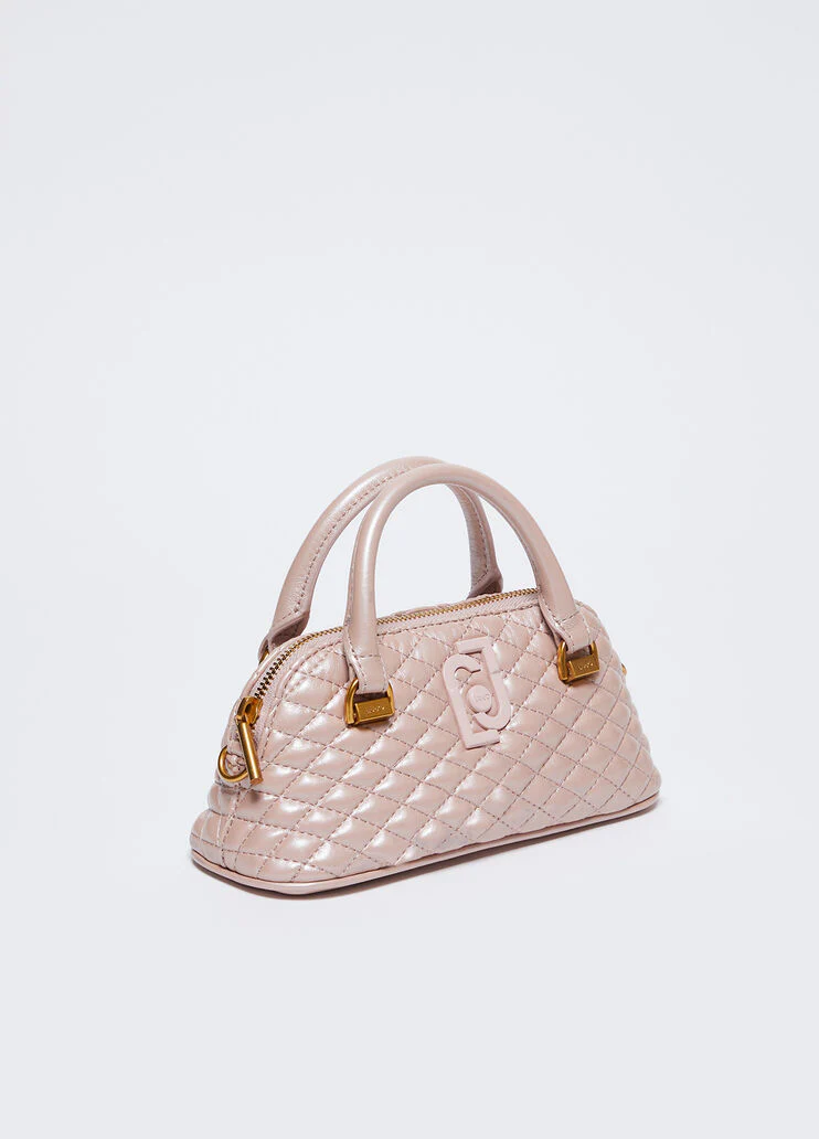 Glossy quilted handbag
