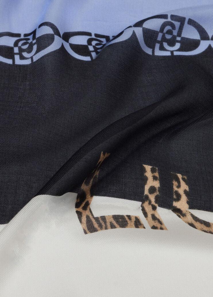 Animal print foulard
