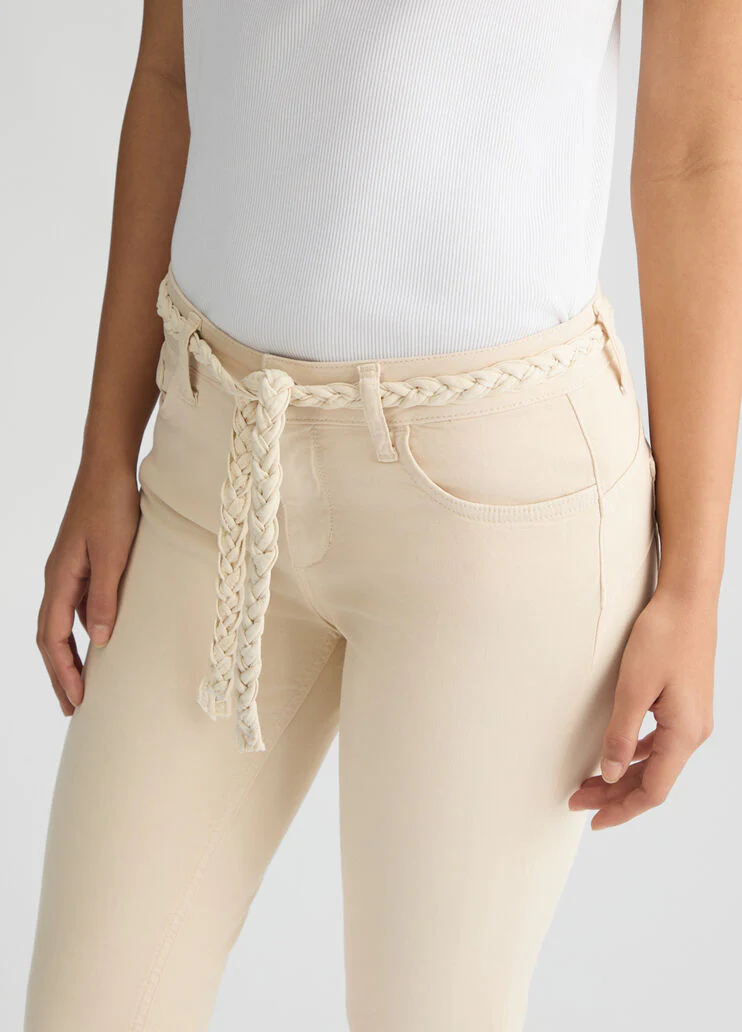 Skinny trousers with embroidery