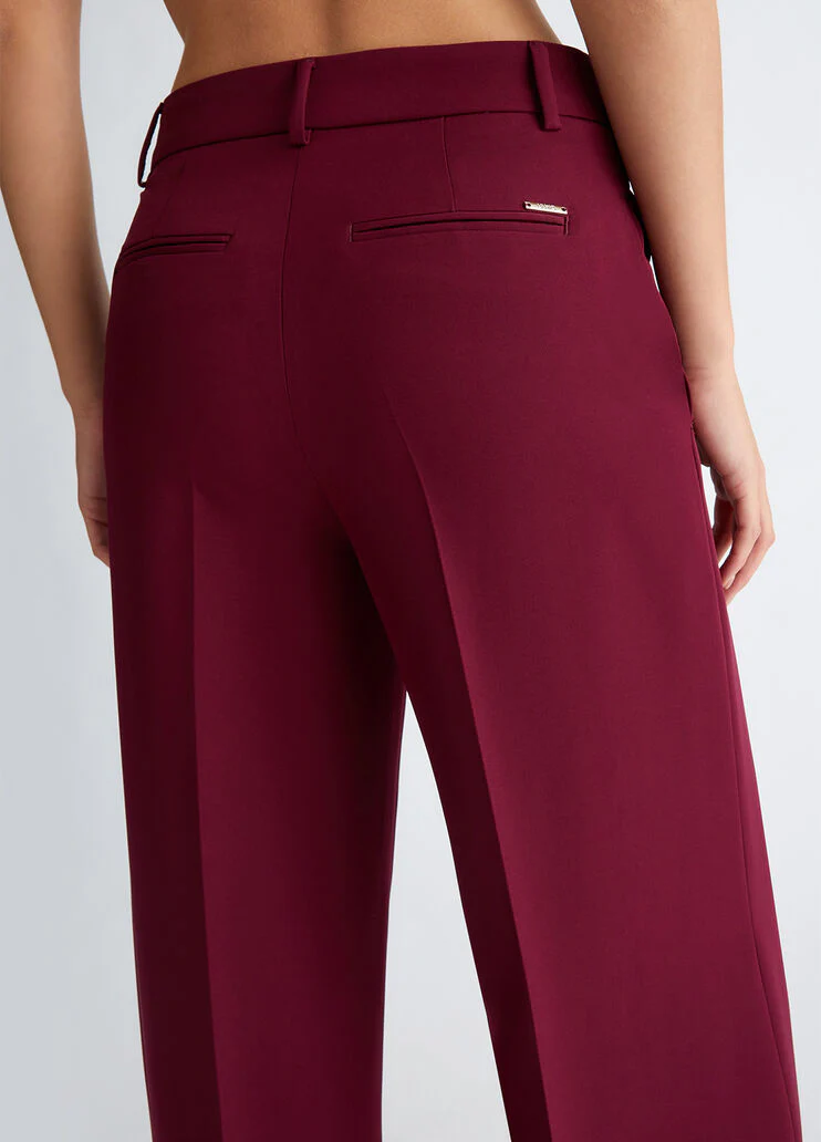 Flare stretch trousers