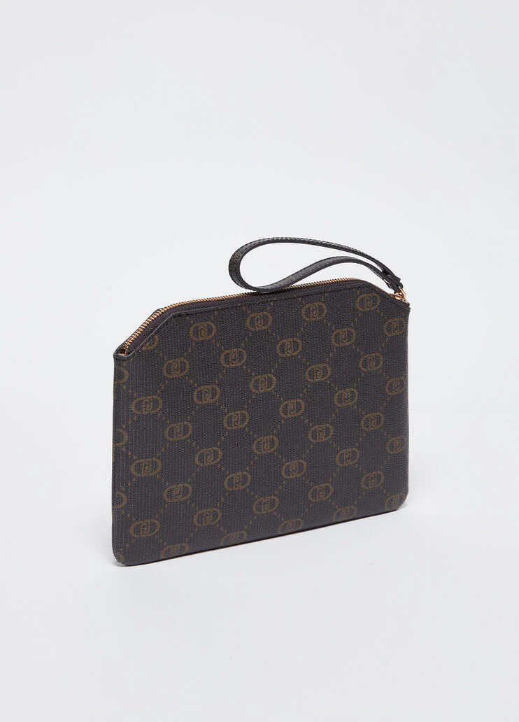 Clutch bag with logo