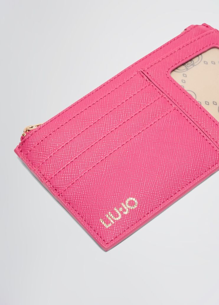 Card holder with zip