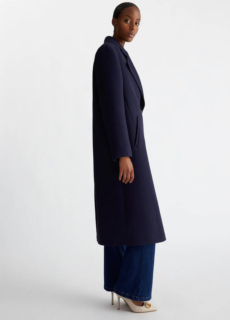 Oversized double-breasted coat