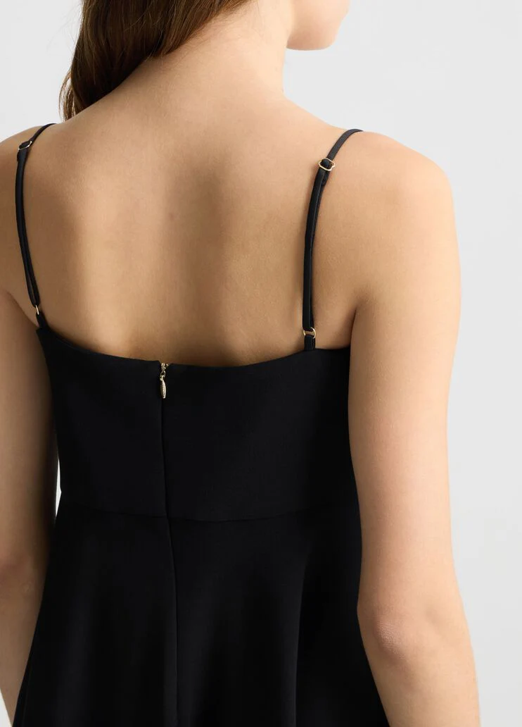 Black dress with bow