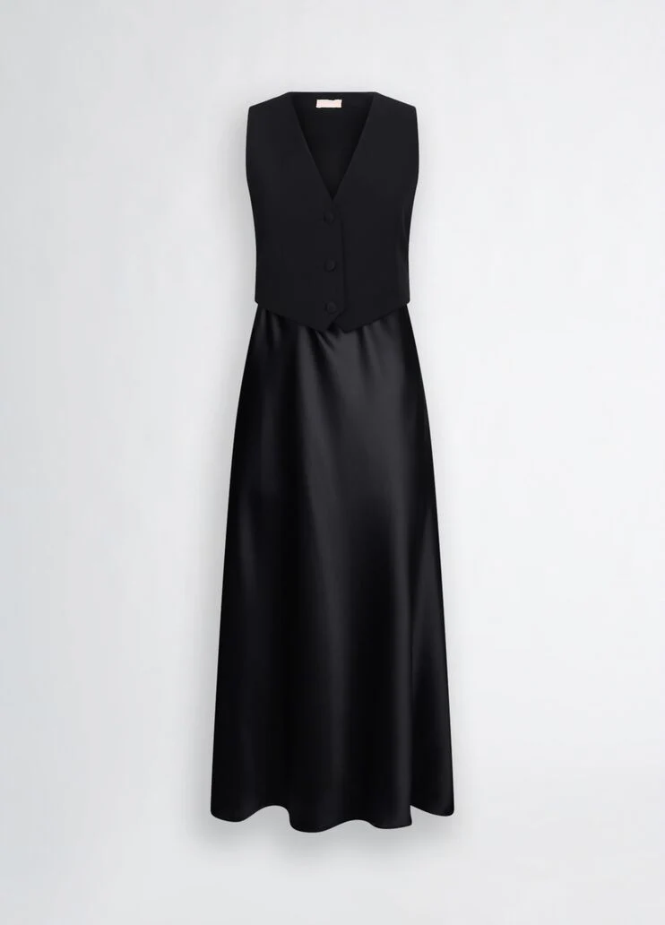 Long dress with waistcoat