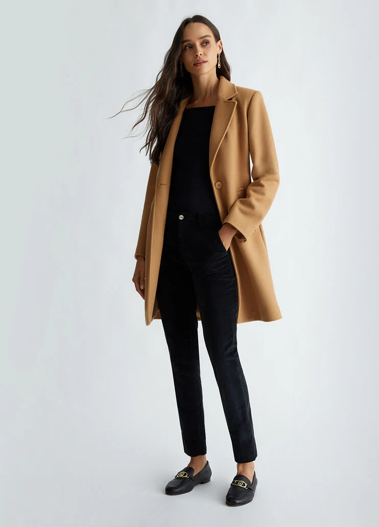 Wool blend coat
