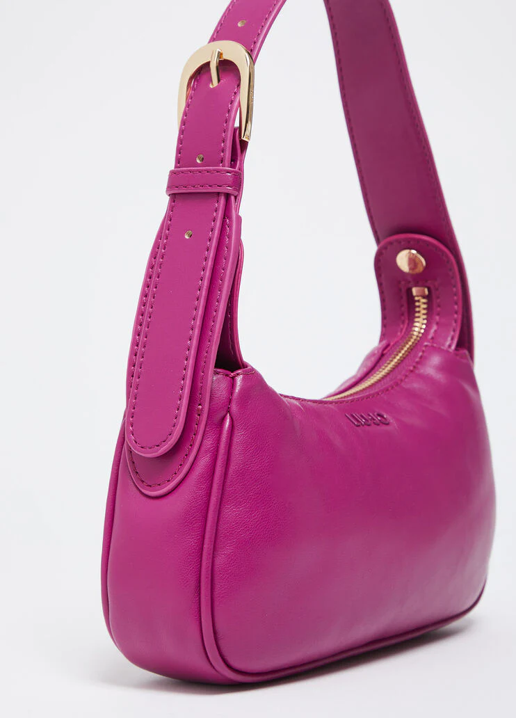 Solid-colour shoulder bag